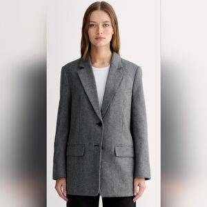 Everlane Women's Textured Gray Jacket